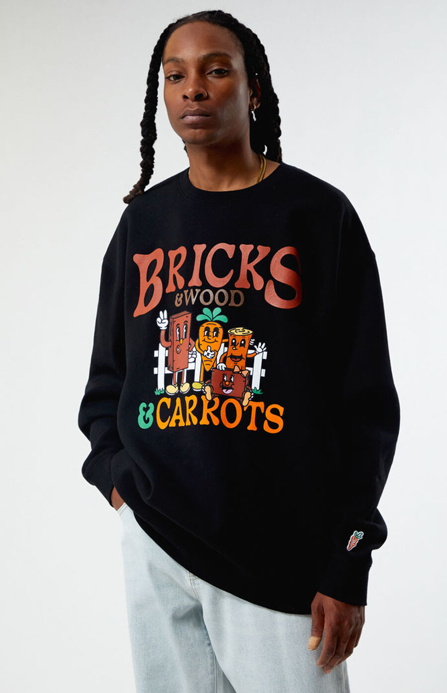 Carrots x Bricks & Wood Outsiders Crew Neck Sweatshirt PacSun