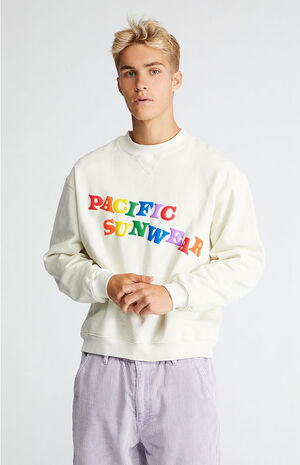 Pacific Sunwear Jumble Crew Neck Sweatshirt image number 3