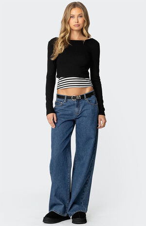 Shania Layered Striped Top image number 5