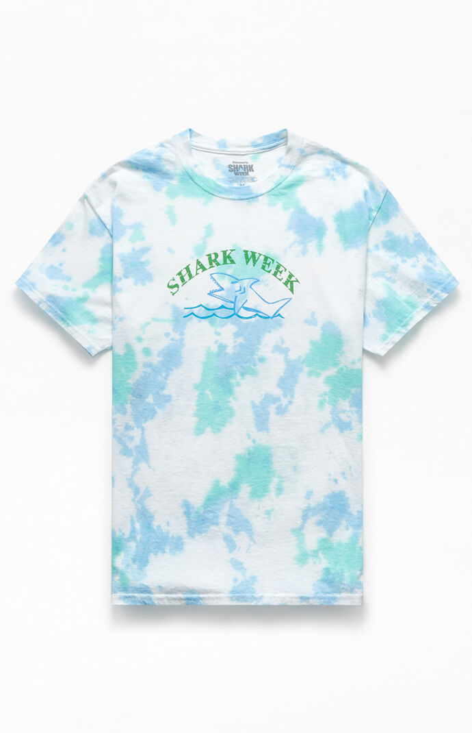 Discovery Shark Week Tie-Dye Doodle T-Shirt