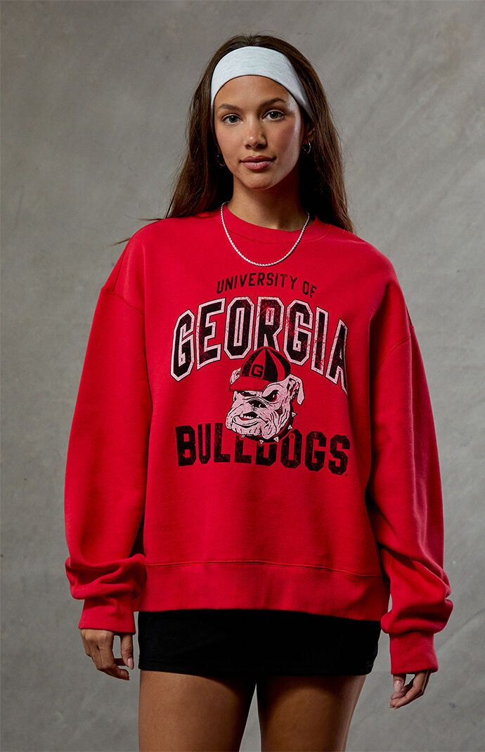 WILD COLLECTIVE Georgia Bulldogs Crew Neck Sweatshirt