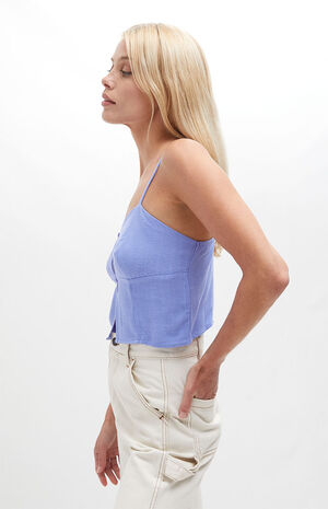 Double Tacked Split Cami Top image number 3