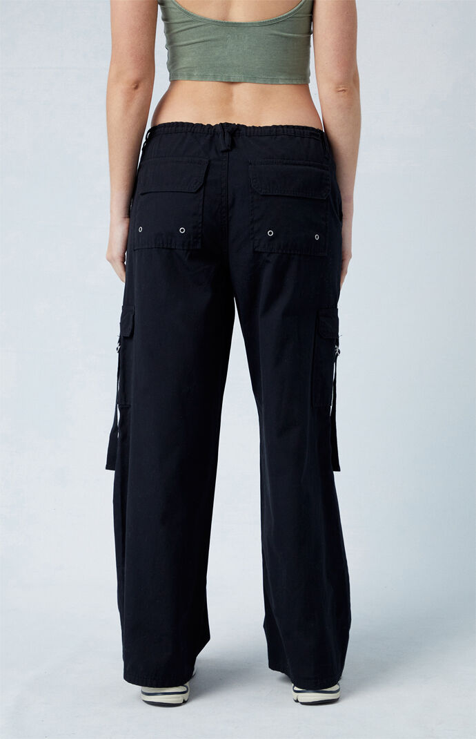 Pacsun black cargo pants deals