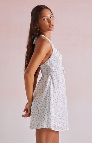 Sarah Tie Back Halter Mini Dress image number 2