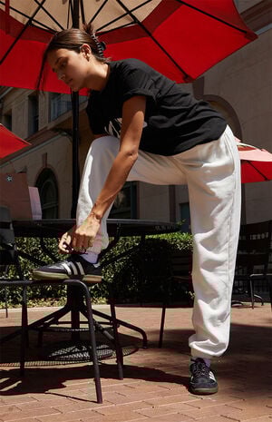 White Rosa Sweatpants image number 1