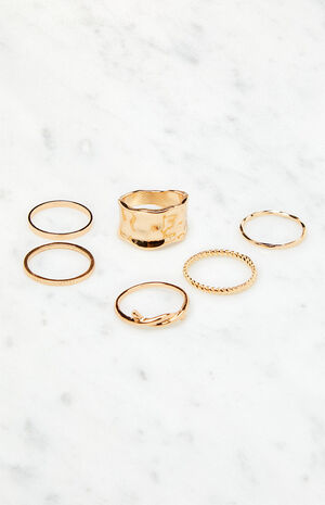 6 Pack Twist Rings image number 2