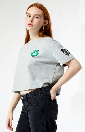 Boston Celtics Retro Classic Cropped T-Shirt image number 2