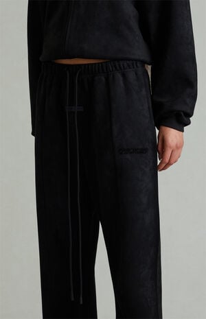 Women's Vintage Black Flare Sweatpants image number 5