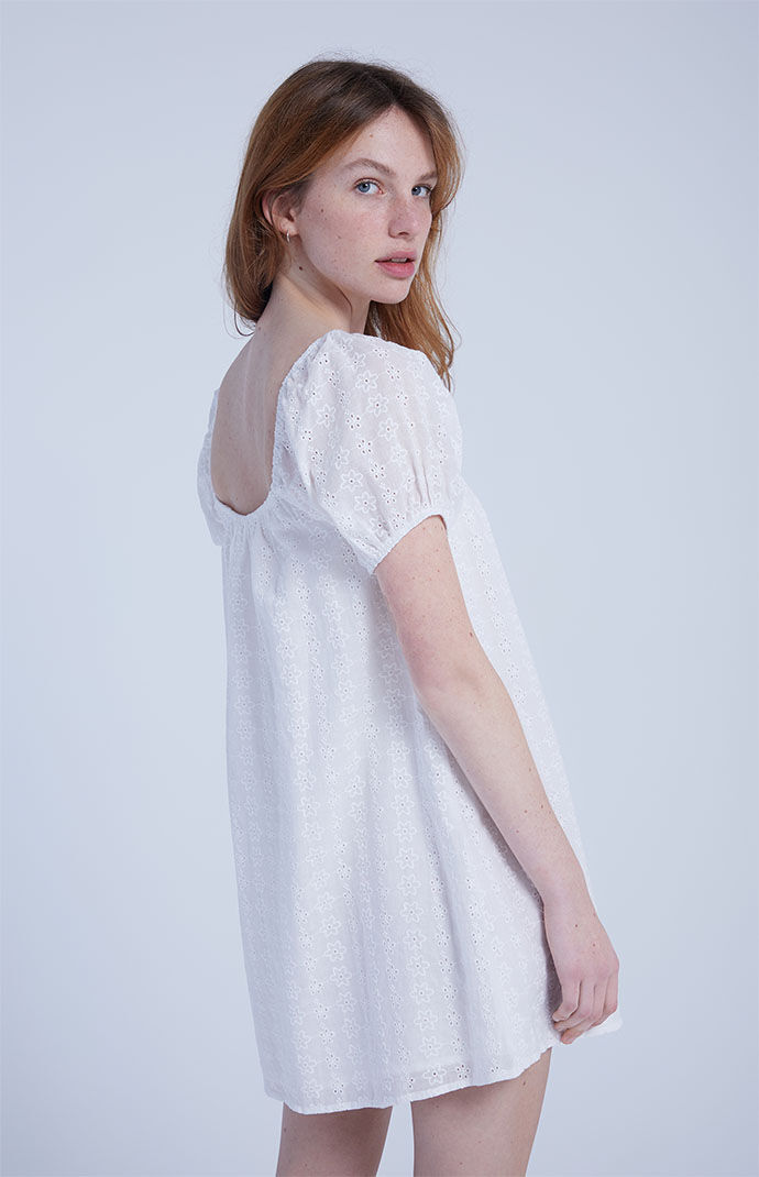 White Eyelet Mini Dress | PacSun