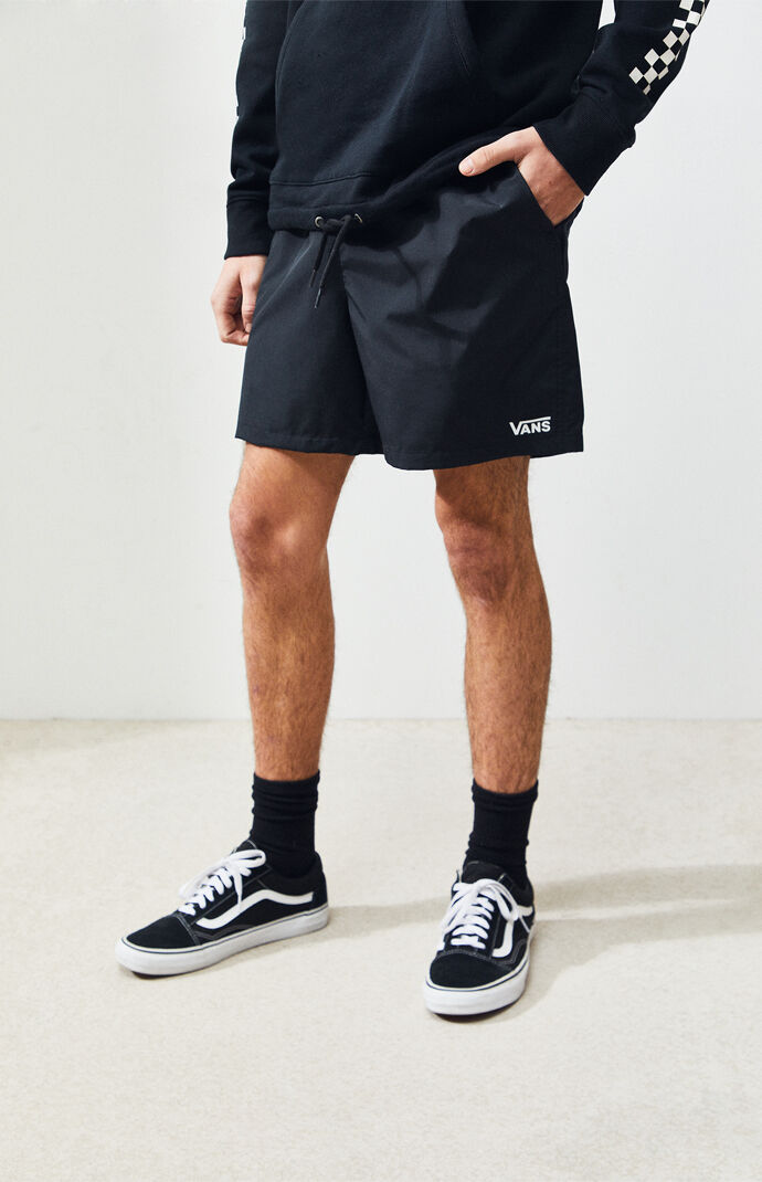 black vans and shorts