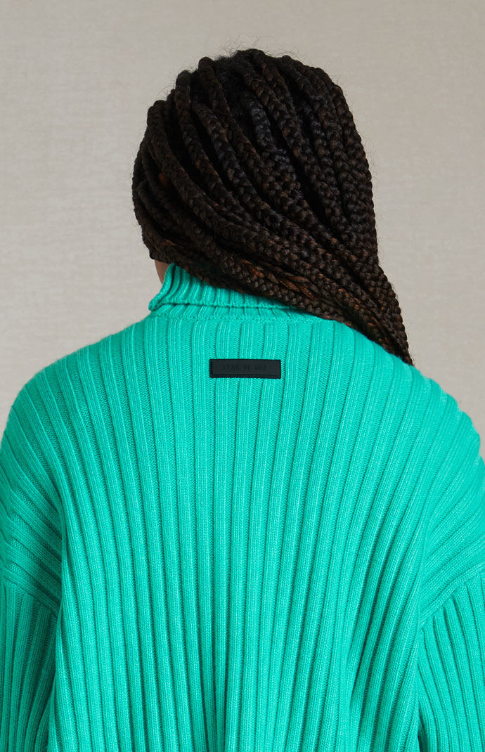 Fear of God Essentials Kids Mint Leaf Turtleneck Sweater