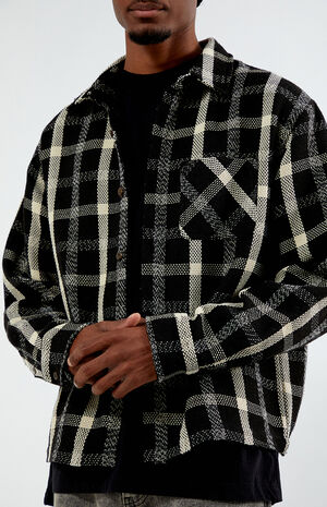 Cropped Plaid Flannel Shirt image number 2