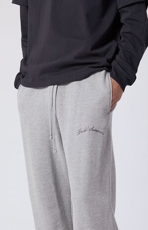 Waffle Knit Extreme Baggy Sweatpants image number 5