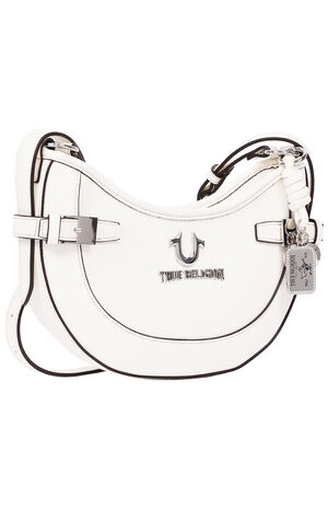 Blake Smooth Faux Leather Belted Hobo Bag image number 2