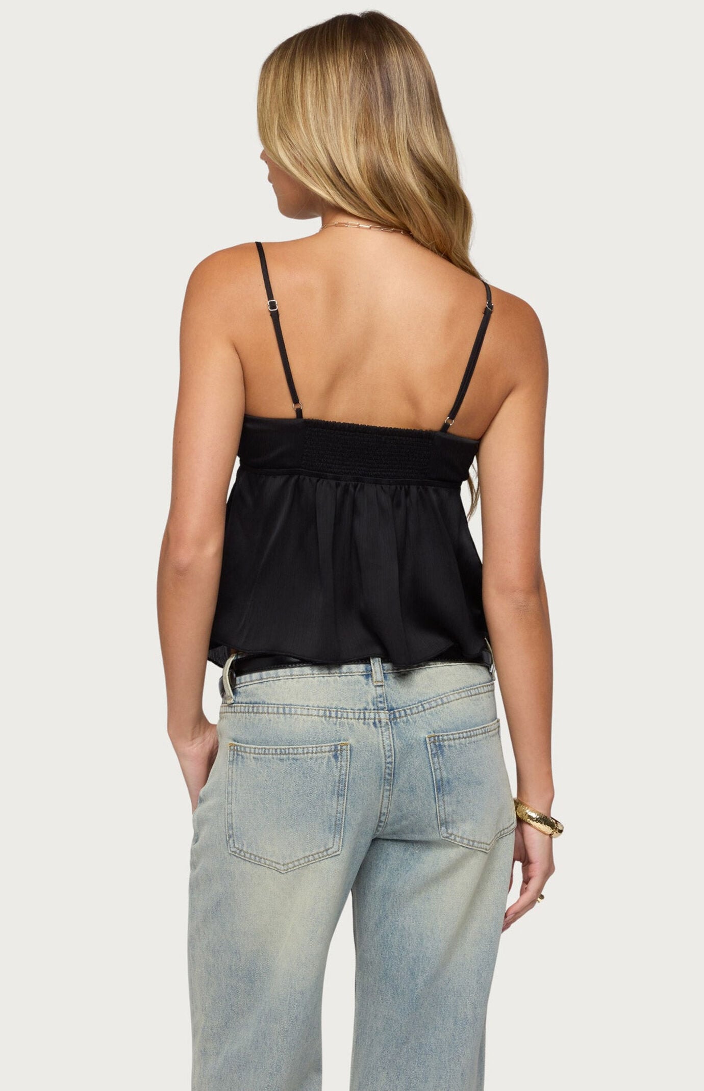 Edikted Liby Split Front Babydoll Top