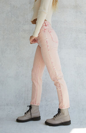 Eco Peach Acid Wash Ultra High Waisted Slim Fit Jeans Eco Peach Acid Wash Ultra High Waisted Slim Fit Jeans image number null