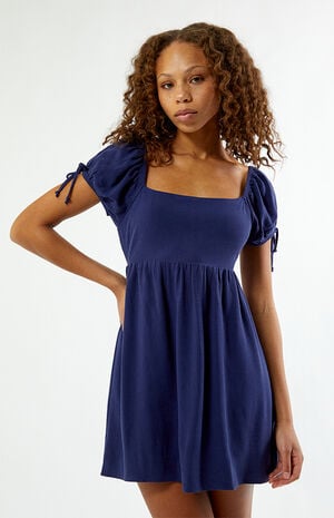 Open Back Babydoll Mini Dress image number 3