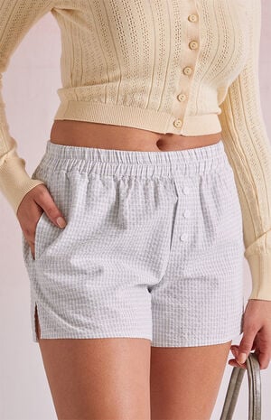 Blue Plaid Boxer Shorts image number 2