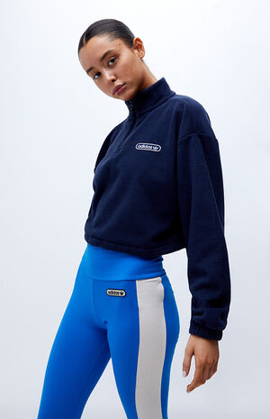 Navy '70s Full Zip Fleece Jacket image number 3