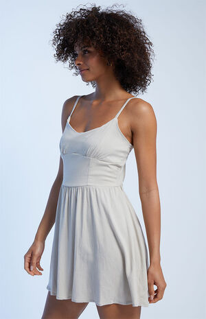 Bustier Fit & Flare Mini Dress image number 3