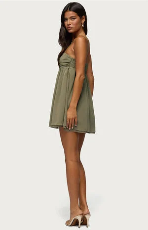 Ariellah Chiffon Babydoll Mini Dress image number 2