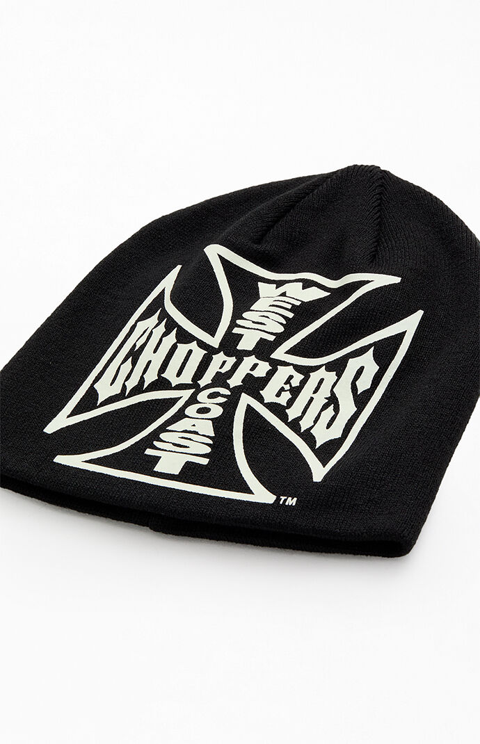 West Coast Choppers Black Logo Skullcap Beanie | Pacsun