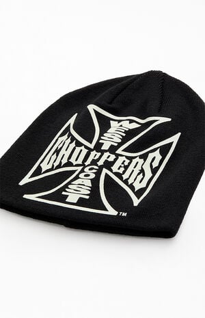 Black Logo Skullcap Beanie image number 2