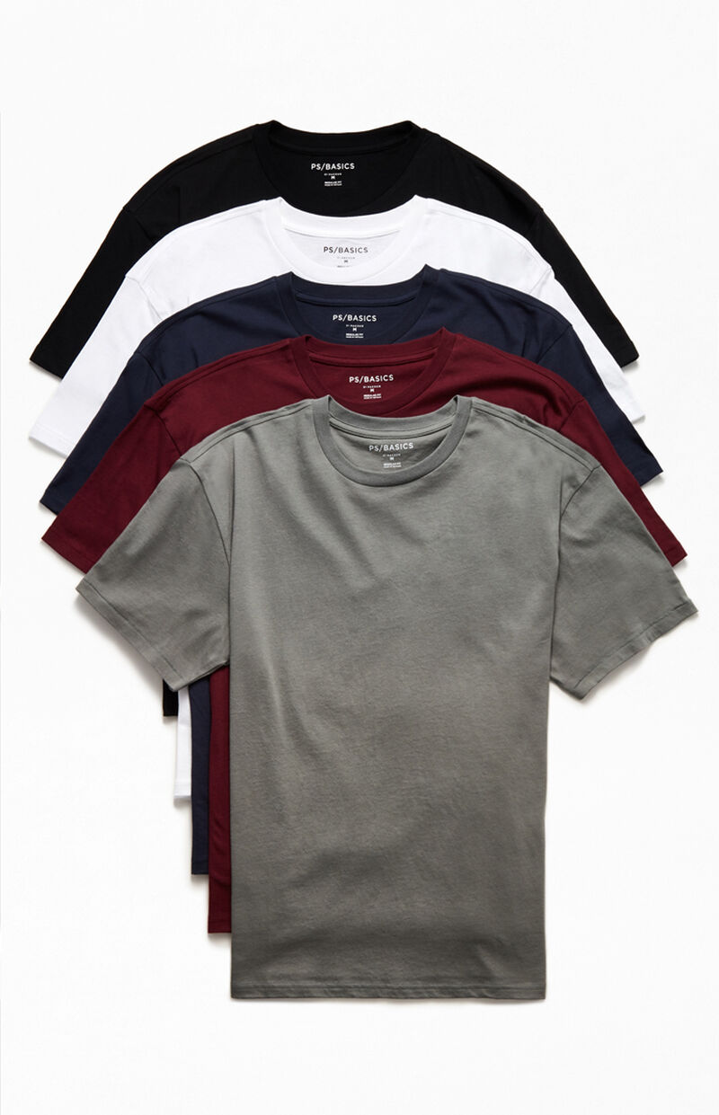 PS Basics 5-Pack Griffin Regular T-Shirts | PacSun