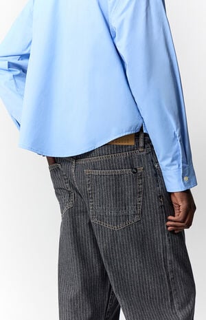 Dylan Baggy Jeans Pinstripe Black image number 5