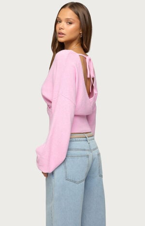 Lillia V Neck Wrap Sweater image number 3