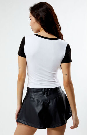 Betty Boop Biker Cropped T-Shirt image number 4