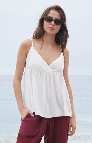 White Edith Tank Top image number 1