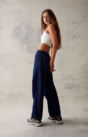Dark Blue Low Rise Jeans image number 1