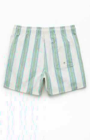 Greenland Striped&nbsp;Seersucker 4.5" Swim Trunks image number 2
