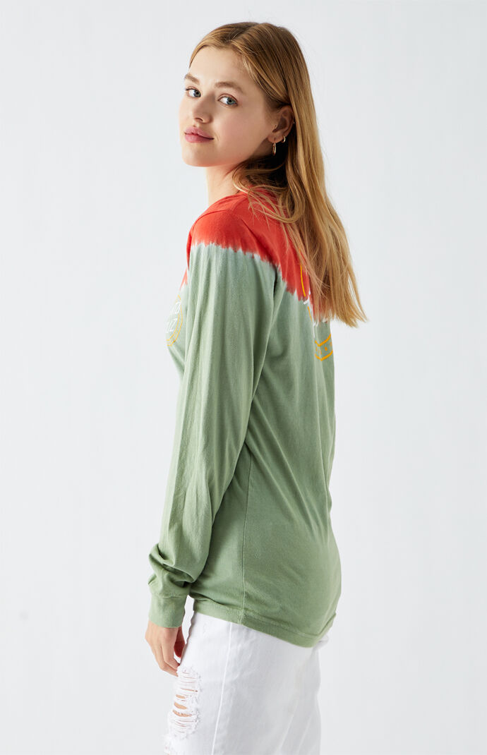 One Stroke Tie Dye Long Sleeve Top