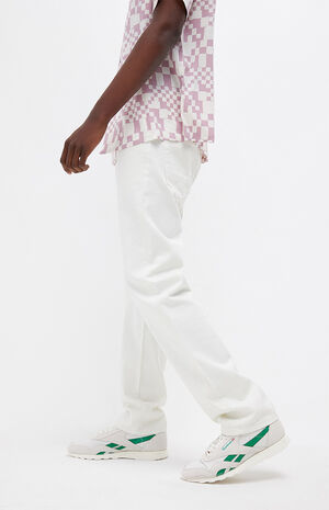 Cream Wash Baggy Jeans image number 2