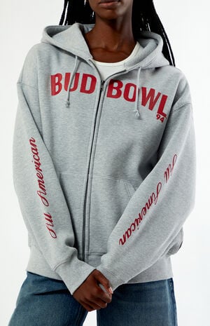 Bud Bowl Zip Up Hoodie image number 3