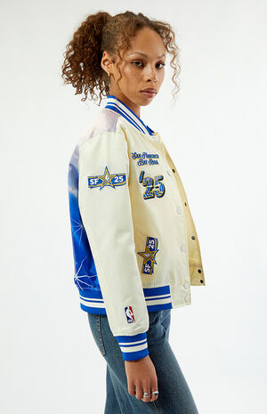 NBA All Star 2025 Varsity Bomber Jacket image number 3