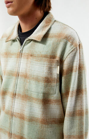 Wordmark Zip Up Long Sleeve Shirt image number 2