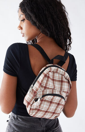 PacSun Checkered Mini Backpack