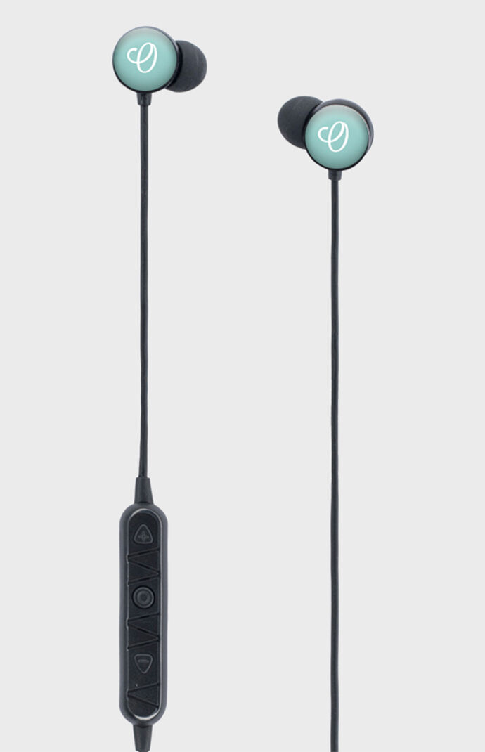 Turquoise Budsies Earbud Headphones