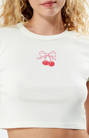 Cherry Bow Baby T-Shirt image number 2