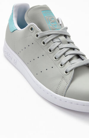 Grey & Mint Stan Smith Shoes image number 6