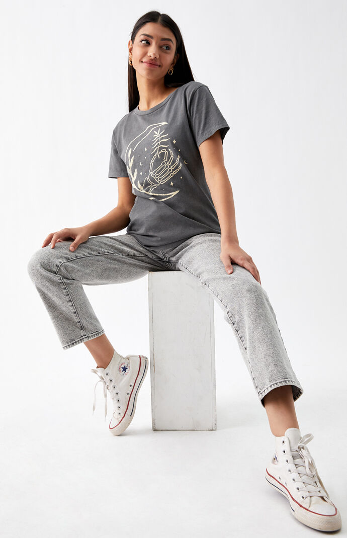 Midnight Skeleton Boyfriend T-Shirt
