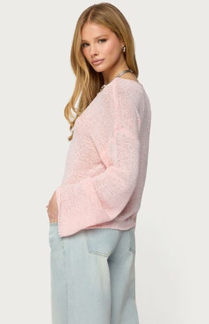 Drop Shoulder Light Knit Sweater image number 3