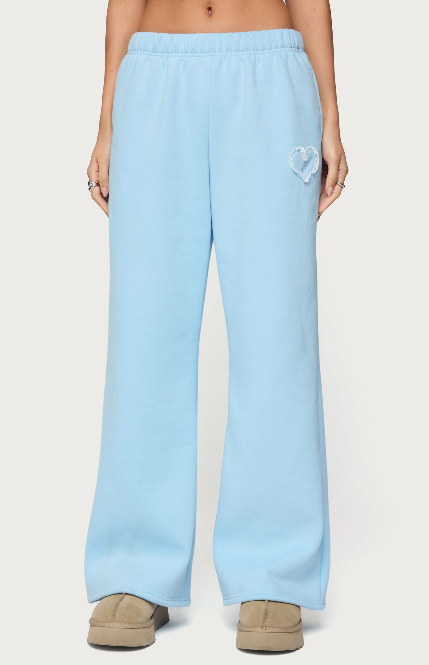 Edikted Love Wide Leg Sweatpants