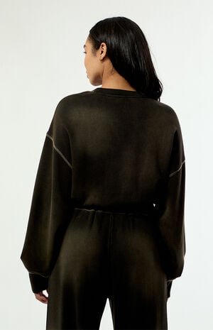 Cropped Crew Neck Sweatshirt image number 3