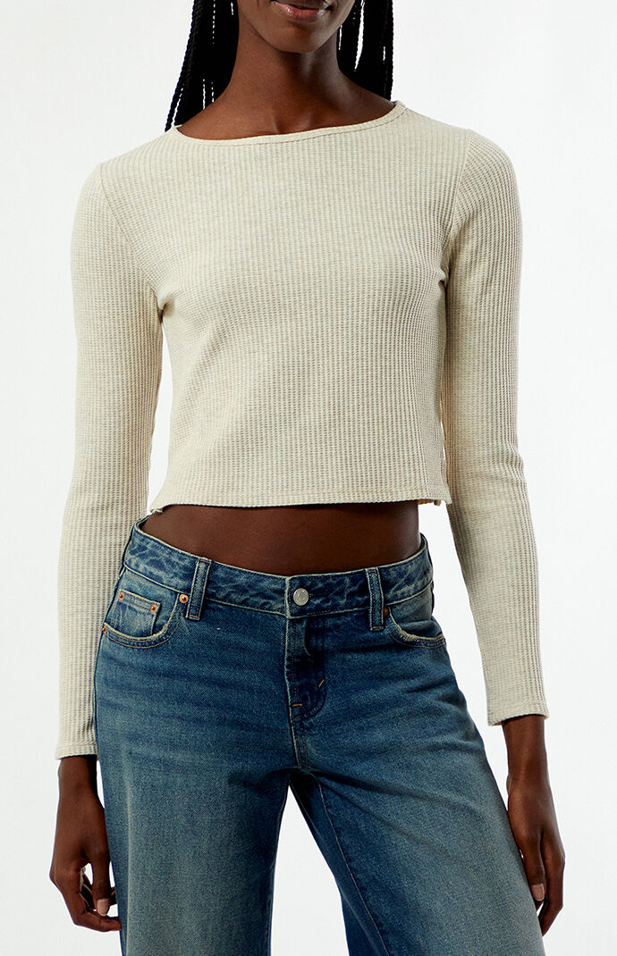 Your Favorite Waffle Knit Long Sleeve Top