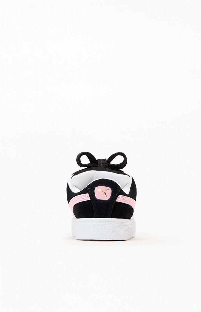 Puma Women's Black & Pink Suede XL Sneakers | PacSun