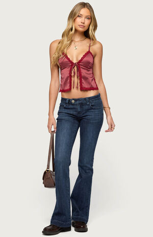 Roccio Low Rise Bootcut Jeans image number 5